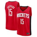 Kamcf H.Rockets #15 Reed Sheppard Red Fast Break Replica Stitched Jerseys- Icon Edition