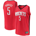 Kamcf H.Rockets #5 Fred VanVleet Red Fast Break Replica Player Stitched Jerseys- Icon Edition