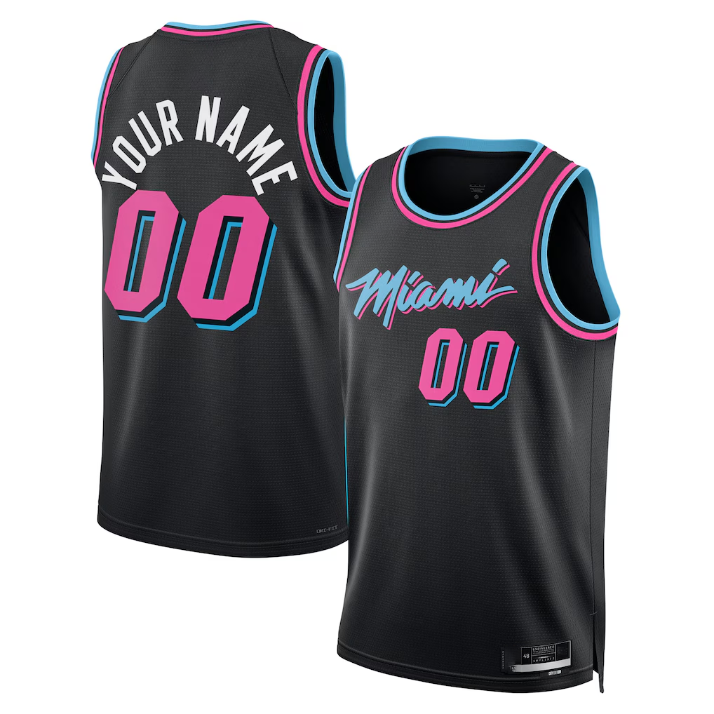 Kamcf Custom M.Heat 202526 City Edition Swingman Jerseys