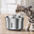 ROJECO Stainless Steel Pet Drinking Fountain Automatic Cat Water Fountain Smart Pet Water Dispenser for Dog Cat Drinking Supply