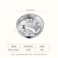 Stainless steel slow feeder bowl, non-slip pet food bowl, anti-tipping thickened large capacity dog bowl, cat bowl, slow feeding